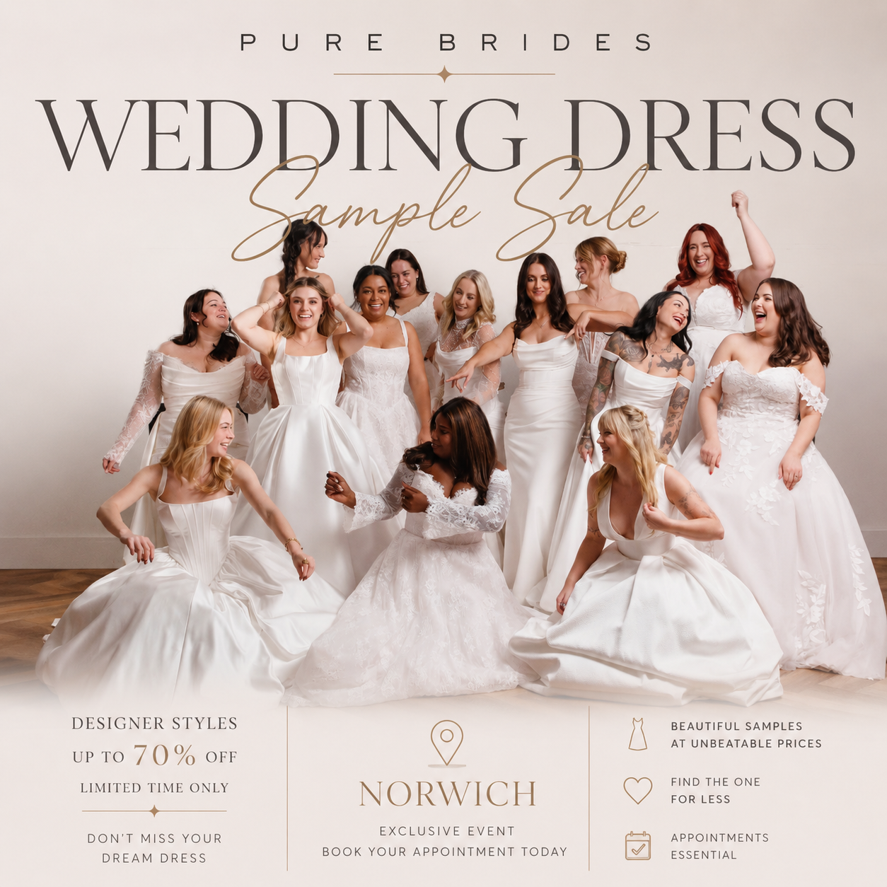 The Pure Brides Norwich Wedding Dress Sale 2026