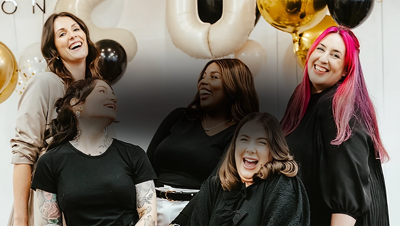 Model wearing a bridal gown