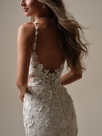Maggie Sottero Reese #3 Ivory (gown with Ivory Illusion) thumbnail