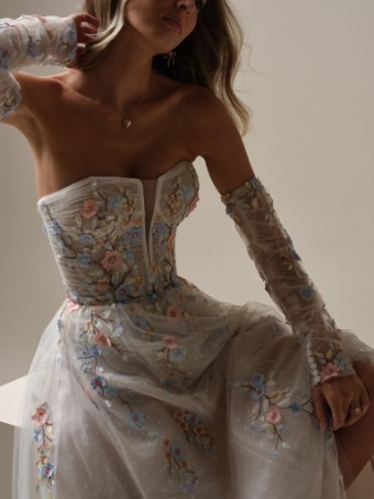 Maggie Sottero Zephyrine #4 default Multi over Blush (gown with Natural Illusion) thumbnail