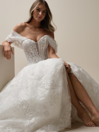 Maggie Sottero Skyler #2 All Ivory (gown with Ivory Illusion) thumbnail