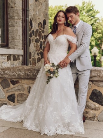 Maggie Sottero Skyler #0 default All Ivory (gown with Ivory Illusion) thumbnail