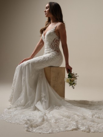 Maggie Sottero Keegan #3 Ivory (gown with Natural Illusion) thumbnail