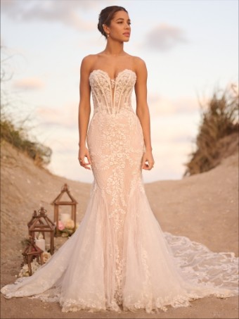 Maggie Sottero Benjie Royale #0 default Ivory over Blush (gown with Light Nude Illusion) thumbnail