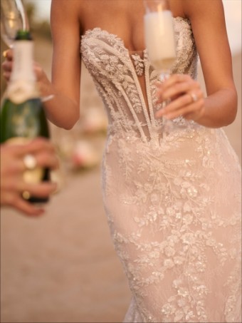 Maggie Sottero Benjie Royale #3 Ivory over Blush (gown with Light Nude Illusion) thumbnail