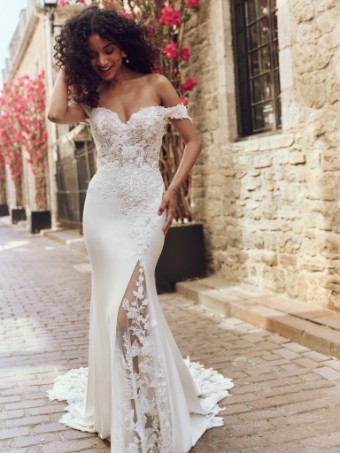 Rebecca Ingram Adeline #0 default Ivory (gown with Natural Illusion) thumbnail