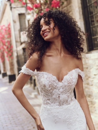 Rebecca Ingram Adeline #1 Ivory (gown with Natural Illusion) thumbnail