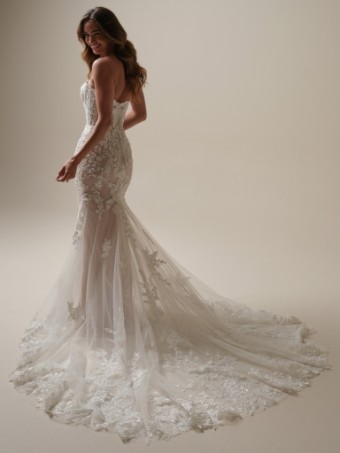 Rebecca Ingram Tegan #4 All Ivory (gown with Ivory Illusion) thumbnail