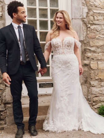 Rebecca Ingram Tegan #5 All Ivory (gown with Ivory Illusion) thumbnail