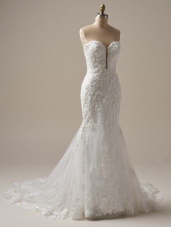 Rebecca Ingram Tegan #8 All Ivory (gown with Ivory Illusion) thumbnail