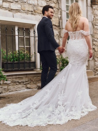 Rebecca Ingram Tegan #7 All Ivory (gown with Ivory Illusion) thumbnail