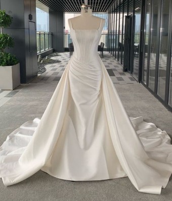 Iconic Collection Sienna Dress & Overskirt #0 default Ivory/Mikado thumbnail