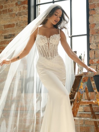 Maggie Sottero India #0 default All Ivory (gown with Ivory Illusion) thumbnail