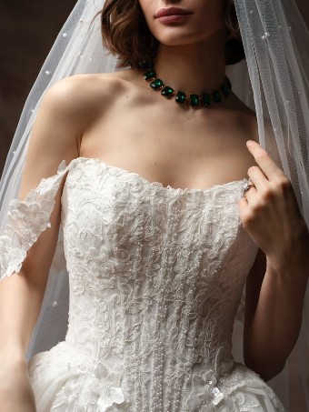 Maggie Sottero Lyra #1 All Ivory (gown with Ivory Illusion) thumbnail