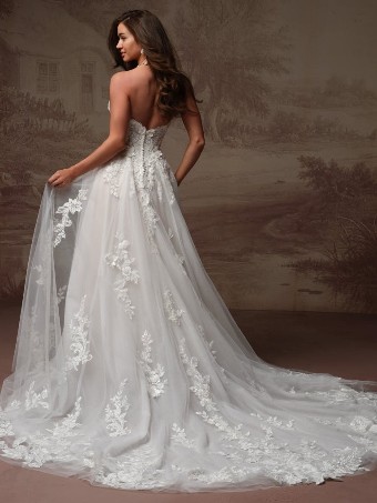Maggie Sottero Kate #2 Ivory over Blush (gown with Ivory Illusion) thumbnail