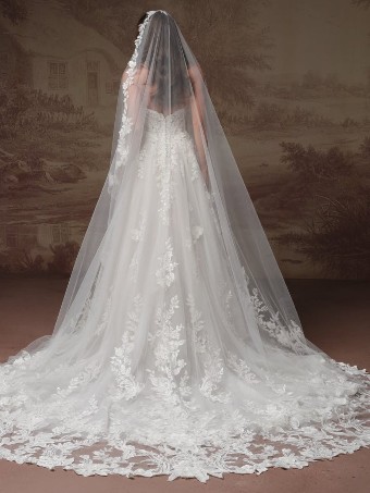 Maggie Sottero Kate #3 default Ivory over Blush (gown with Ivory Illusion) thumbnail