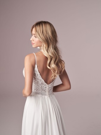 Rebecca Ingram Lorraine #4 Ivory (gown with nude illusion) thumbnail