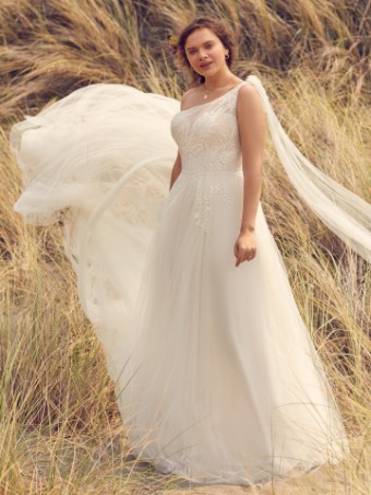 Rebecca Ingram Winnie #1 All Ivory (gown with Ivory Illusion) thumbnail