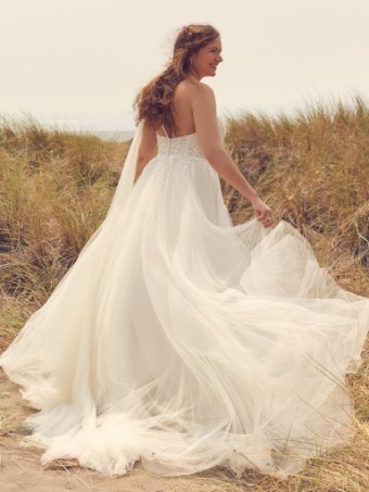 Rebecca Ingram Winnie #3 All Ivory (gown with Ivory Illusion) thumbnail