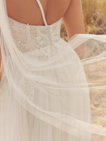 Rebecca Ingram Winnie #2 All Ivory (gown with Ivory Illusion) thumbnail
