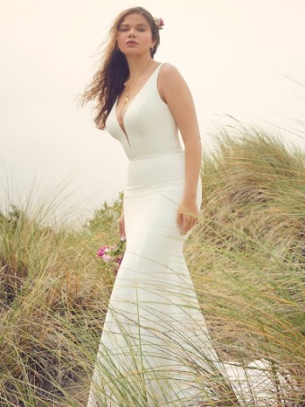 Rebecca Ingram Theodora #1 Ivory (gown with Natural Illusion) thumbnail