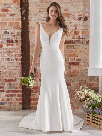 Rebecca Ingram Theodora #4 Ivory (gown with Natural Illusion) thumbnail