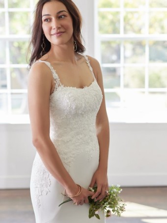 Rebecca Ingram Sadie Lynette #1 All Ivory (gown with Ivory Illusion) thumbnail