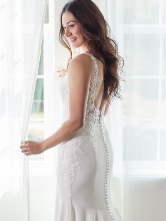 Rebecca Ingram Sadie Lynette #2 All Ivory (gown with Ivory Illusion) thumbnail