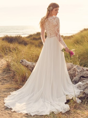 Rebecca Ingram Lorraine Dawn #3 default Ivory (gown with Natural and Ivory Illusion) thumbnail