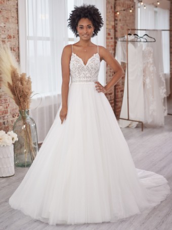 Rebecca Ingram Lorraine Lane Marie #0 default Ivory (gown with Natural Illusion) thumbnail