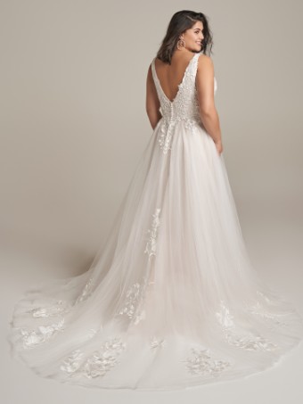 Rebecca Ingram Stephanie Lynette #3 Ivory over Soft Nude (gown with Natural Illusion) thumbnail