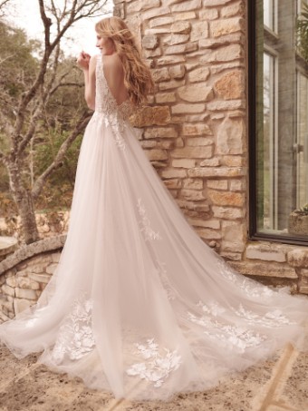 Rebecca Ingram Stephanie Lynette #4 Ivory over Soft Nude (gown with Natural Illusion) thumbnail