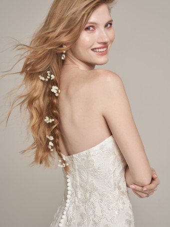 Rebecca Ingram Lily Lynette #3 All Ivory (gown with Ivory Illusion) thumbnail