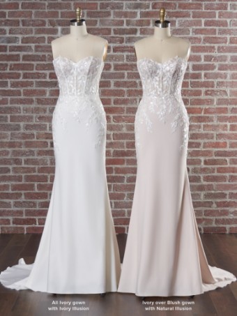 Rebecca Ingram Lily Lynette #7 All Ivory (gown with Ivory Illusion) thumbnail