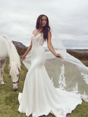 Rebecca Ingram Joyce #0 default Ivory (gown with Natural Illusion) thumbnail