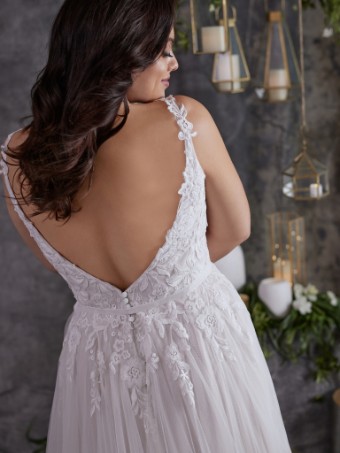 Rebecca Ingram Regina #1 default Ivory over Mocha (gown with Natural Illusion) thumbnail