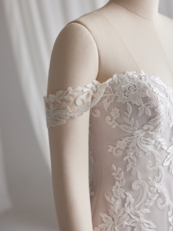 Rebecca Ingram Anita #4 Ivory over Misty Mauve (gown with Natural Illusion) thumbnail