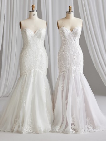 Rebecca Ingram Anita #6 Ivory over Misty Mauve (gown with Natural Illusion) thumbnail