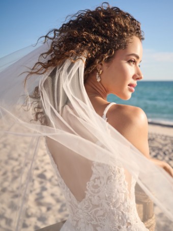 Rebecca Ingram Lizzy #2 Ivory over Pearl (gown with Natural Illusion) thumbnail