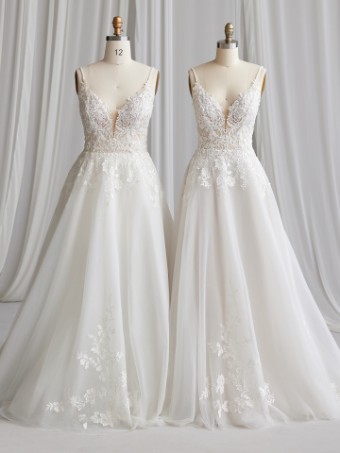 Rebecca Ingram Lizzy #6 Ivory over Pearl (gown with Natural Illusion) thumbnail