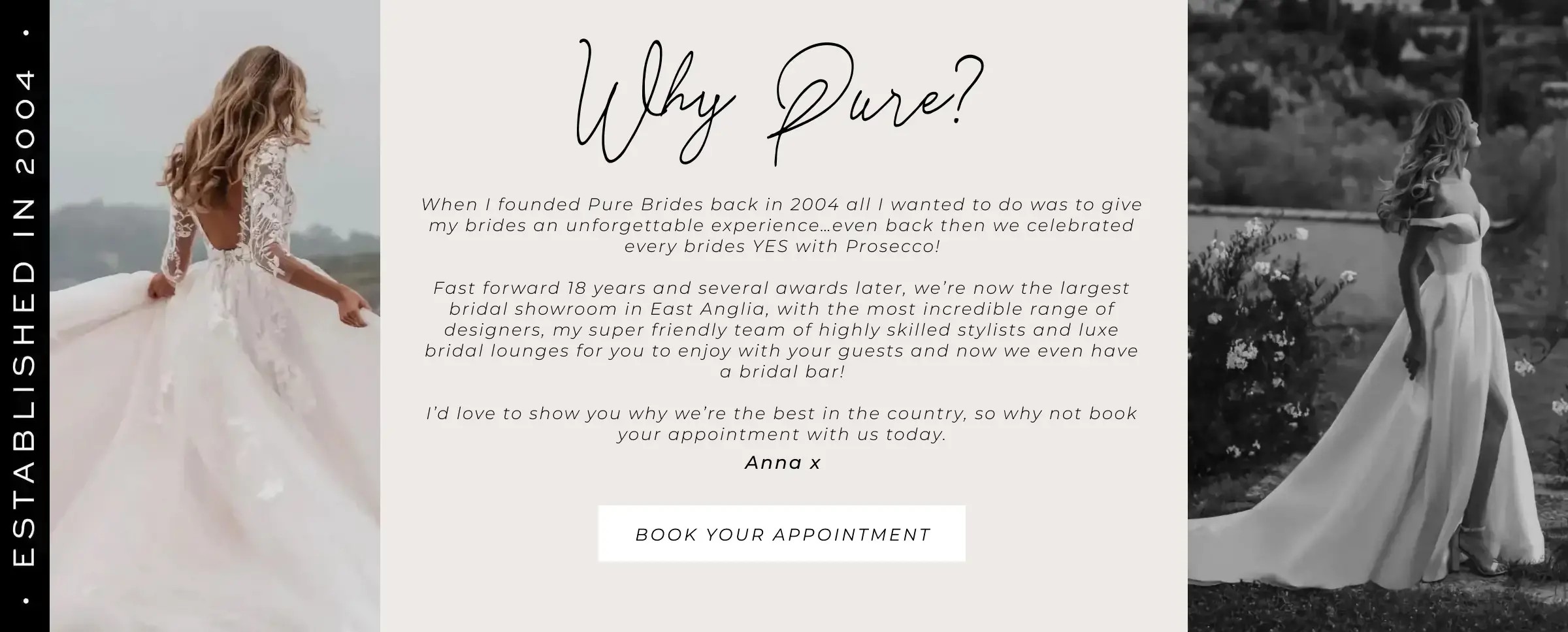 Book an Appointment at Pure Brides in Norwich UK